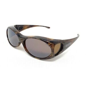JONATHAN PAUL Polarized Sunglasses Fitovers Aurora Brown Amber AR008A Small
